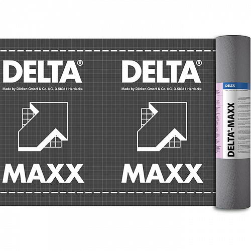 DELTA-MAXX - диффузионная мембрана с адсорбционным слоем 1,5х50м