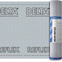 delta-reflex пароизоляция с алюминиевым рефлексным слоем 1,5х50 м 