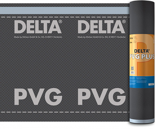 DELTA-PVG PLUS гидроизоляционная конвекционная плёнка 1,5х50м